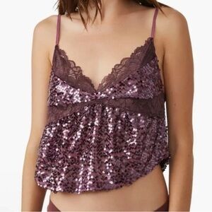 Free People right rhythm sequin cami
